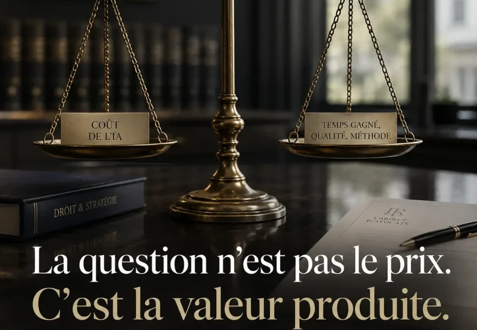 Balance avec citation sur la valeur.